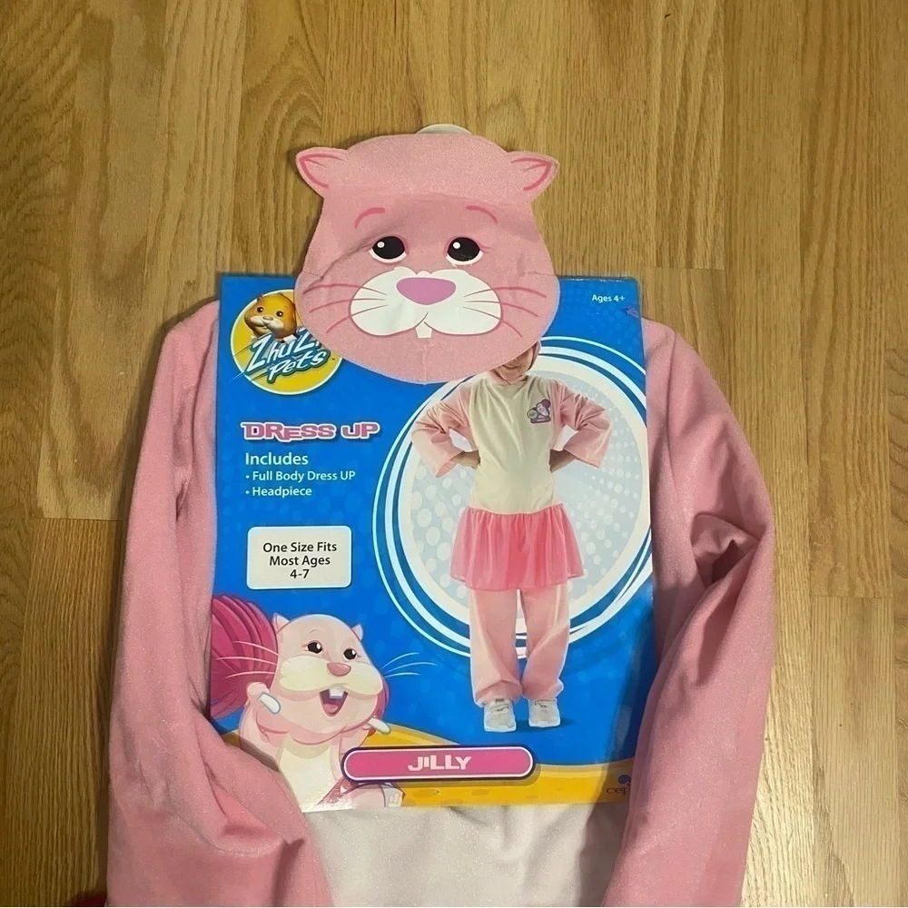 Zhu Zhu Pets Costume NEW Pink Sz 4-7 Cat Gerbil Guinea Pig Kids Vintage